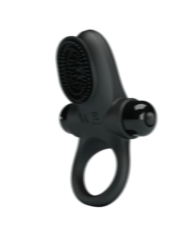 PRETTY LOVE ANILLO VIBRADOR II PARA PENE NEGRO PRETTY LOVE ANILLO VIBRADOR II PARA PENE NEGRO