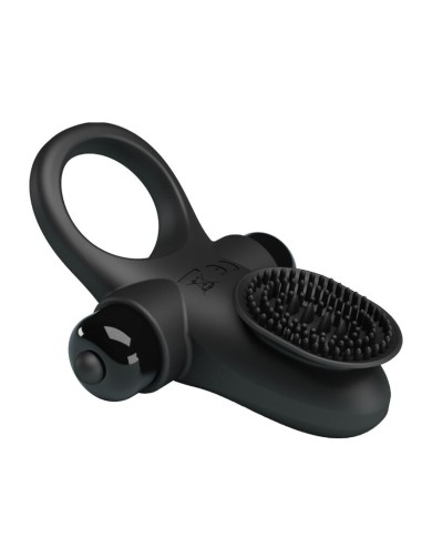 PRETTY LOVE ANILLO VIBRADOR II PARA PENE NEGRO PRETTY LOVE ANILLO VIBRADOR II PARA PENE NEGRO