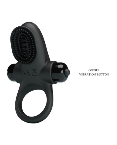 PRETTY LOVE ANILLO VIBRADOR II PARA PENE NEGRO PRETTY LOVE ANILLO VIBRADOR II PARA PENE NEGRO