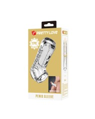 PRETTY LOVE FUNDA PARA PENE TEXTURIZADA TRANSPARENTE