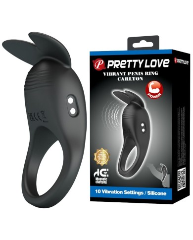 PRETTY LOVE CARLTON ANILLO PARA PENE CON ESTIMULADOR DE CLITORIS