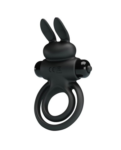PRETTY LOVE ANILLO VIBRADOR III CONEJO PARA PENE NEGRO PRETTY LOVE ANILLO VIBRADOR III CONEJO PARA PENE NEGRO