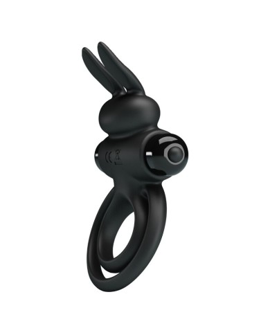 PRETTY LOVE ANILLO VIBRADOR III CONEJO PARA PENE NEGRO PRETTY LOVE ANILLO VIBRADOR III CONEJO PARA PENE NEGRO