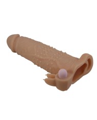 PRETTY LOVE QUILLON FUNDA PARA PENE CON ESTIMULADOR DE CLITORIS Y VIBRACION