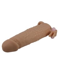 PRETTY LOVE QUILLON FUNDA PARA PENE CON ESTIMULADOR DE CLITORIS Y VIBRACION