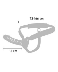 HIDDEN DESIRE INFERNO STRAP ON FUNDA PARA PENE CON VIBRACION 16 CM