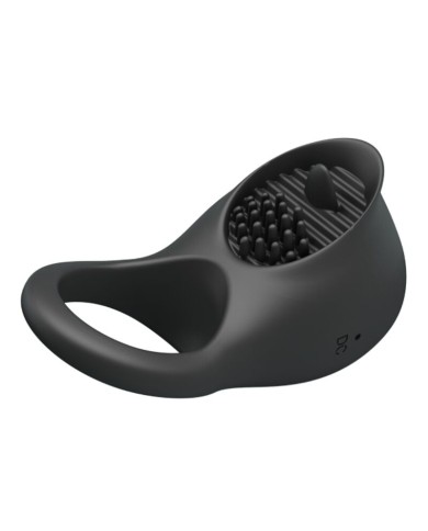 PRETTY LOVE ANILLO VIBRADOR PARA PENE CON LENGUA NEGRO PRETTY LOVE ANILLO VIBRADOR PARA PENE CON LENGUA NEGRO