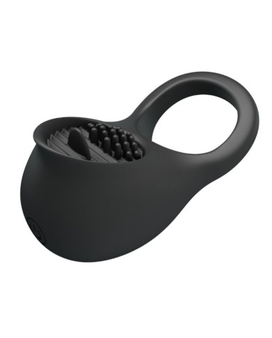 PRETTY LOVE ANILLO VIBRADOR PARA PENE CON LENGUA NEGRO PRETTY LOVE ANILLO VIBRADOR PARA PENE CON LENGUA NEGRO