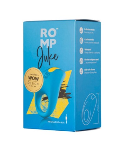 ROMP JUKE ANILLO DE SILICONA PARA PENE CON VIBRADOR DE ESTIMULACION DE CLITORIS