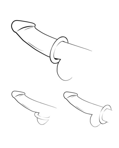 ROMP REMIX TRIO SET DE 3 ANILLOS PARA PENE SILICONA MORADO