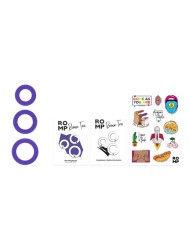 ROMP REMIX TRIO SET DE 3 ANILLOS PARA PENE SILICONA MORADO