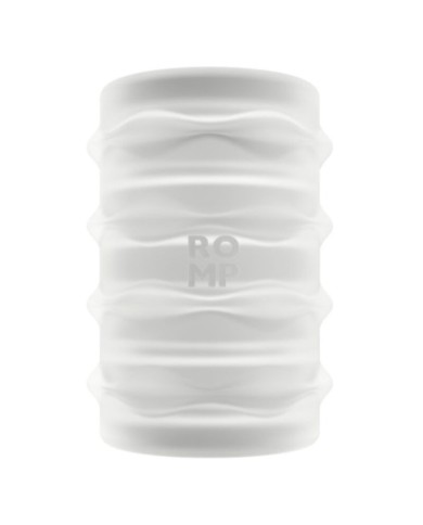 ROMP MOSH MASTURBADOR MASCULINO TRANSPARENTE CON FUNDA REVERSBLE DE 6 CM
