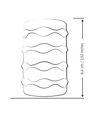 ROMP MOSH MASTURBADOR MASCULINO TRANSPARENTE CON FUNDA REVERSBLE DE 6 CM