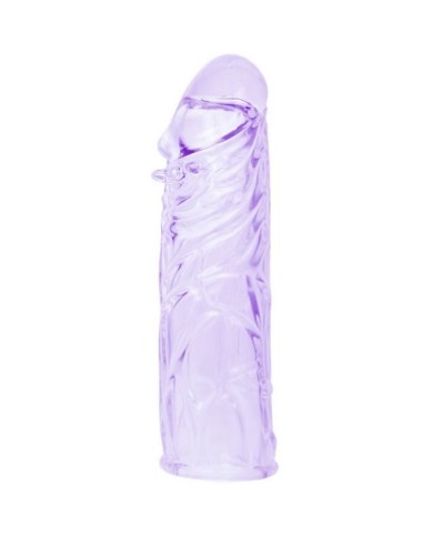 BAILE FUNDA LILA PARA EL PENE EN SILICONA ADAPTABLE 13 CM