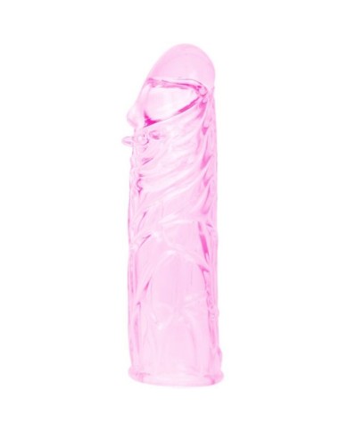 BAILE FUNDA ROSA PENE SILICONA ESTIMULANTE 13 CM