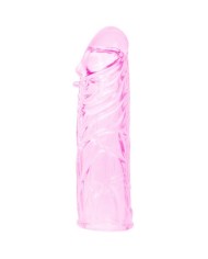 BAILE FUNDA ROSA PENE SILICONA ESTIMULANTE 13 CM