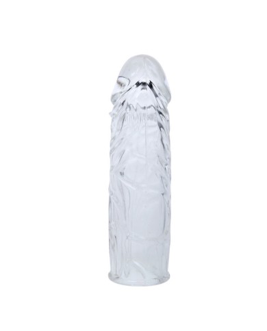 BAILE FUNDA TRANSPARENTE PARA EL PENE EN SILICONA 13 CM