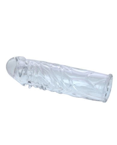BAILE FUNDA TRANSPARENTE PARA EL PENE EN SILICONA 13 CM