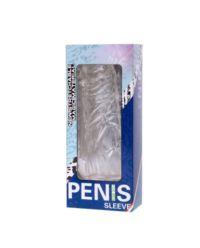 BAILE FUNDA TRANSPARENTE PARA EL PENE EN SILICONA 13 CM