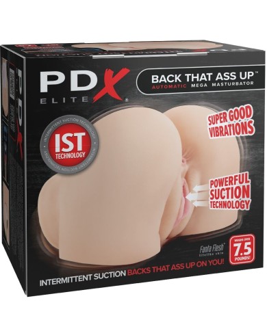 PDX ELITE BACK THAT ASS UP MASTURBADOR VAGINA Y ANO REALISTICO CON VIBRACION