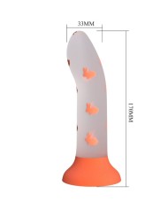 PRETTY LOVE MAGICAL NIGHTFALL DILDO SIN VIBRACION LUMINOSO NARANJA