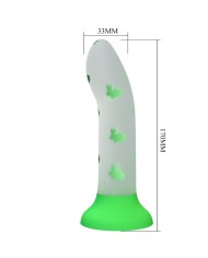 PRETTY LOVE MAGICAL NIGHTFALL DILDO SIN VIBRACION LUMINOSO VERDE
