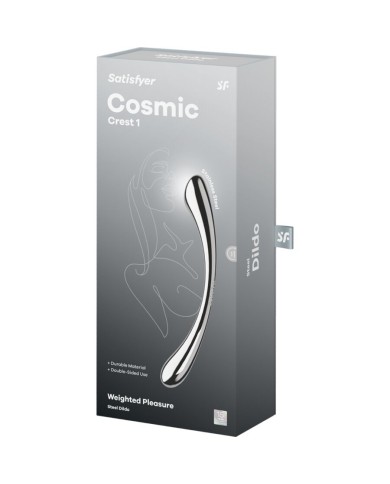 SATISFYER COSMIC CREST 1 DILDO ACERO INOXIDABLE DOBLE USO