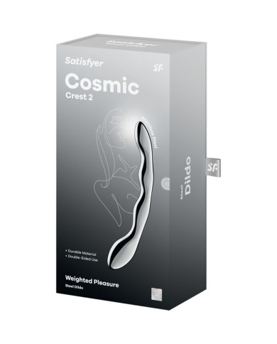 SATISFYER COSMIC CREST 2 DILDO ACERO INOXIDABLE DOBLE USO