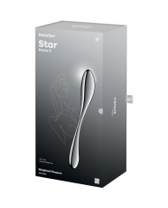 SATISFYER STAR FORCE 3 DILDO ACERO INOXIDABLE DOBLE USO