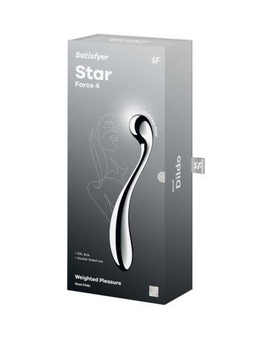 SATISFYER STAR FORCE 4 DILDO ACERO INOXIDABLE DOBLE USO