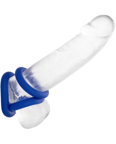 CALEXOTICS ADMIRAL SET 3 ANILLOS PARA PENE AZUL CALEXOTICS ADMIRAL SET 3 ANILLOS PARA PENE AZUL