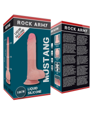 ROCKARMY MUSTANG DILDO REALISTICO LIQUID SILICONE 18 CM O 414 CM