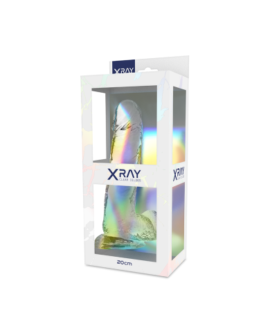 X RAY CLEAR DILDO REALISTA TRANSPARENTE 20 CM O 45 CM