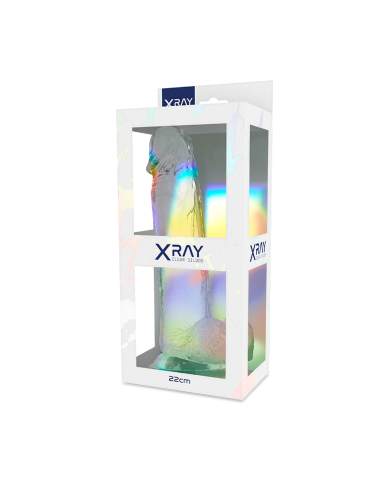 X RAY CLEAR DILDO REALISTA TRANSPARENTE 22 CM O 46 CM