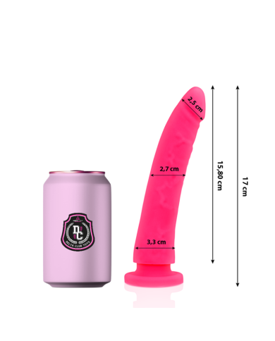 DELTA CLUB DILDO REALISTA ROSA SILICONA MEDICA 17 CM O 3 CM