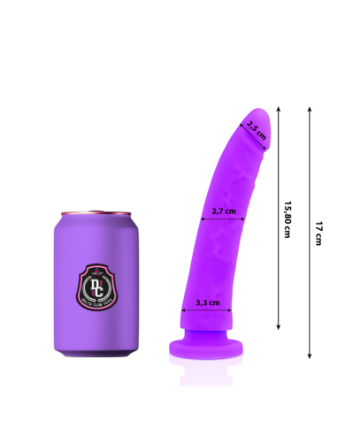 DELTA CLUB DILDO REALISTA LILA SILICONA MEDICA 17 CM O 3 CM