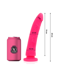 DELTA CLUB DILDO REALISTA ROSA SILICONA MEDICA 20 CM O 4 CM
