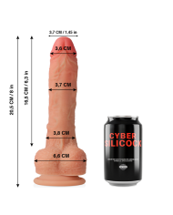 CYBER SILICOCK CONNOR REALISTICO SILICONA LIQUIDA 205 CM O 37 CM