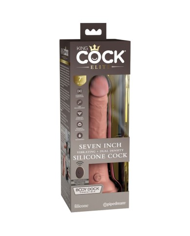 KING COCK ELITE DILDO REALISTICO VIBRADOR SILICONA CONTROL REMOTO 178 CM