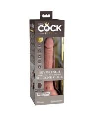 KING COCK ELITE DILDO REALISTICO VIBRADOR SILICONA CONTROL REMOTO 178 CM
