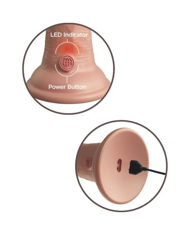 KING COCK ELITE DILDO REALISTICO VIBRADOR SILICONA 203 CM