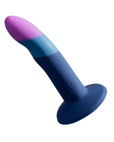 ROMP PICCOLO ARNES DILDO SILICONA CON VENTOSA TRICOLOR 14 CM
