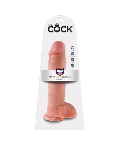 KING COCK 11 PENE REALISTICO NATURAL 28 CM