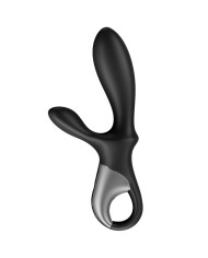SATISFYER HEAT CLIMAX VIBRADOR ANAL APP NEGRO