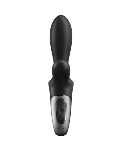 SATISFYER HEAT CLIMAX VIBRADOR ANAL APP NEGRO