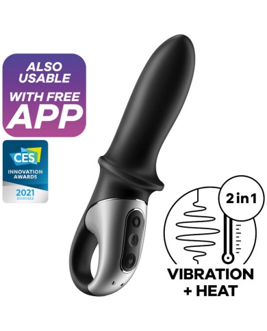 SATISFYER HOT PASSION VIBRADOR ANAL APP NEGRO