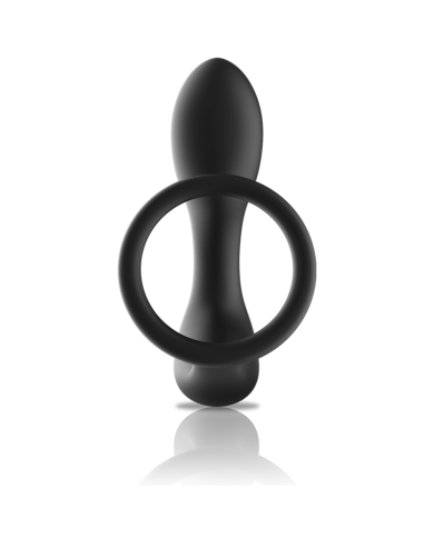 BLACKSILVER MASAJEADOR ANAL CONTROL REMOTO SILICONA RECARGABLE NEGRO