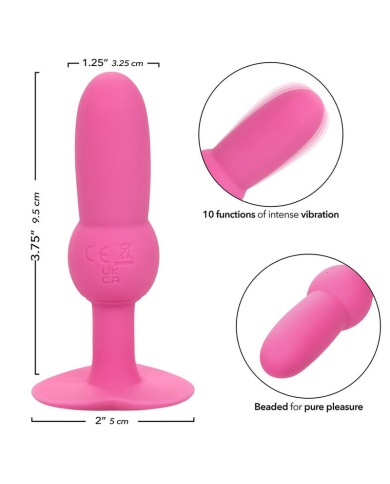 CALEXOTICS FIRST TIME PLUG ANAL CON CUENCAS 10 VIBRACIONES ROSA