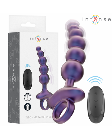 INTENSE TITO PLUG ANAL VIBRADOR MODELO 3 CONTROL REMOTO