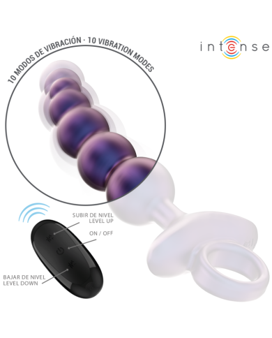 INTENSE TITO PLUG ANAL VIBRADOR MODELO 3 CONTROL REMOTO